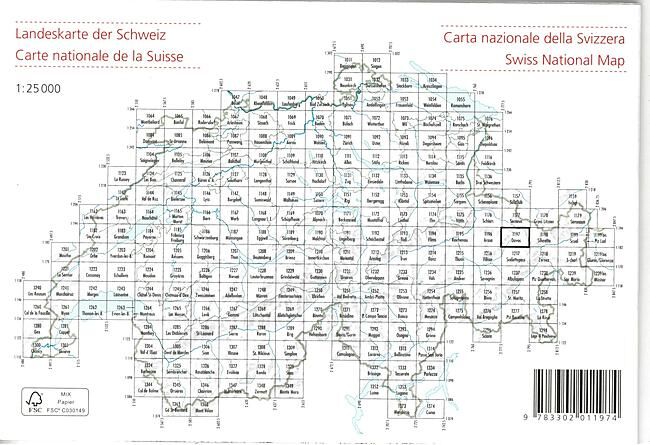 BUNDESAMT - 1197 DAVOS ECHELLE 1 25 000