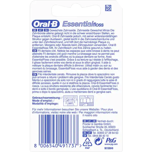 Essential Floss Zahnseide gewachst