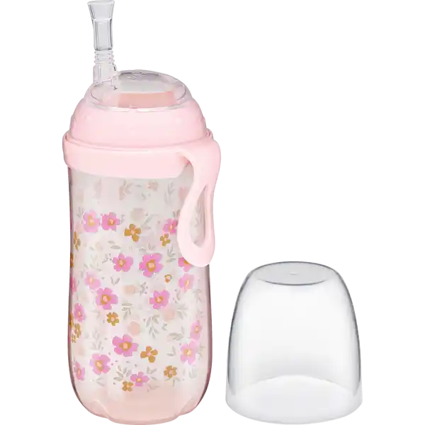 Trinkhalmflasche Flexstraw 360ml  /  ab 12 Monate  /  PINK