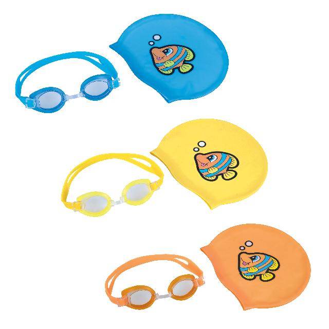 duikbril met zwemmuts 3 jr  | AquastoreXL