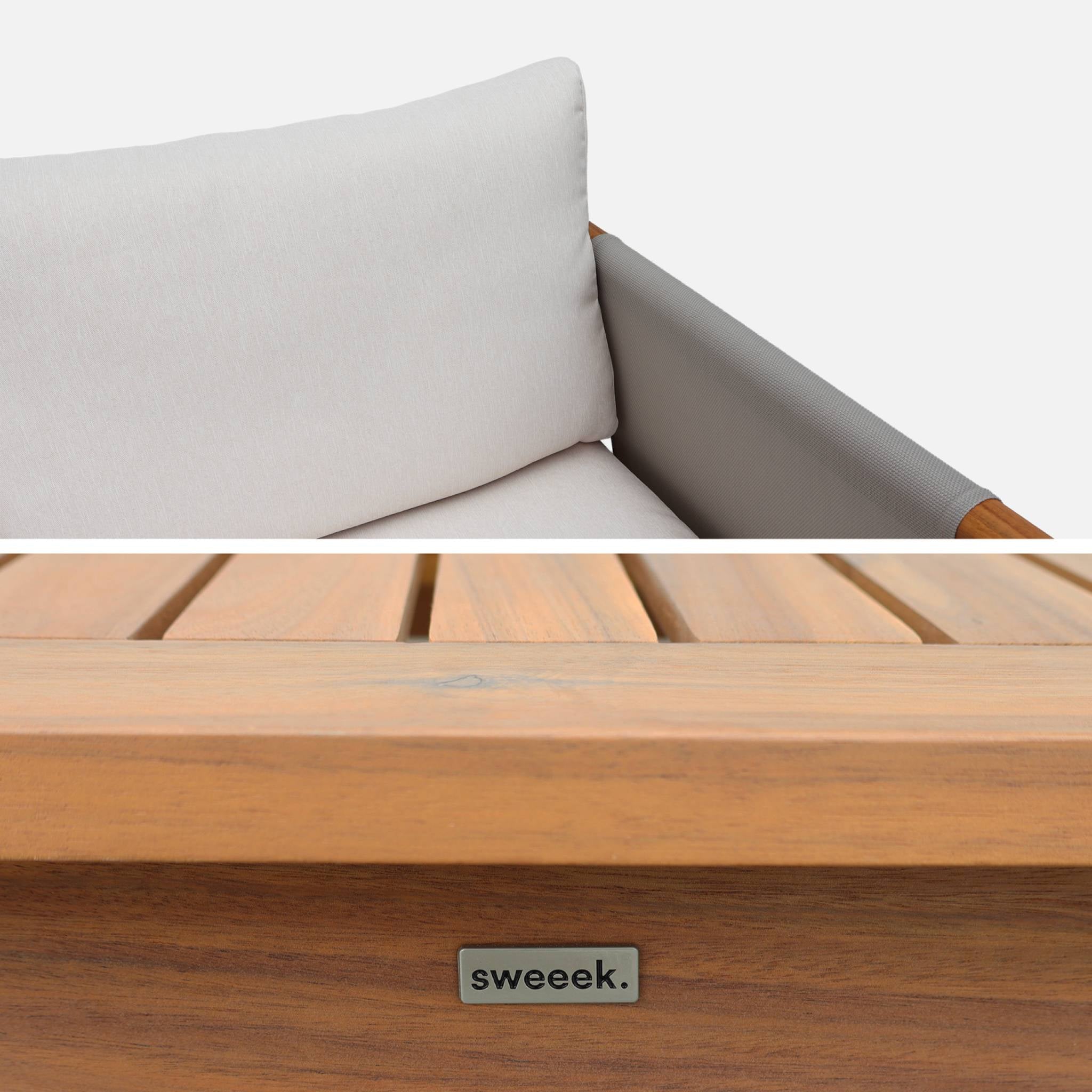 sweeek - Tuinset 4 zitplaatsen van acaciahout