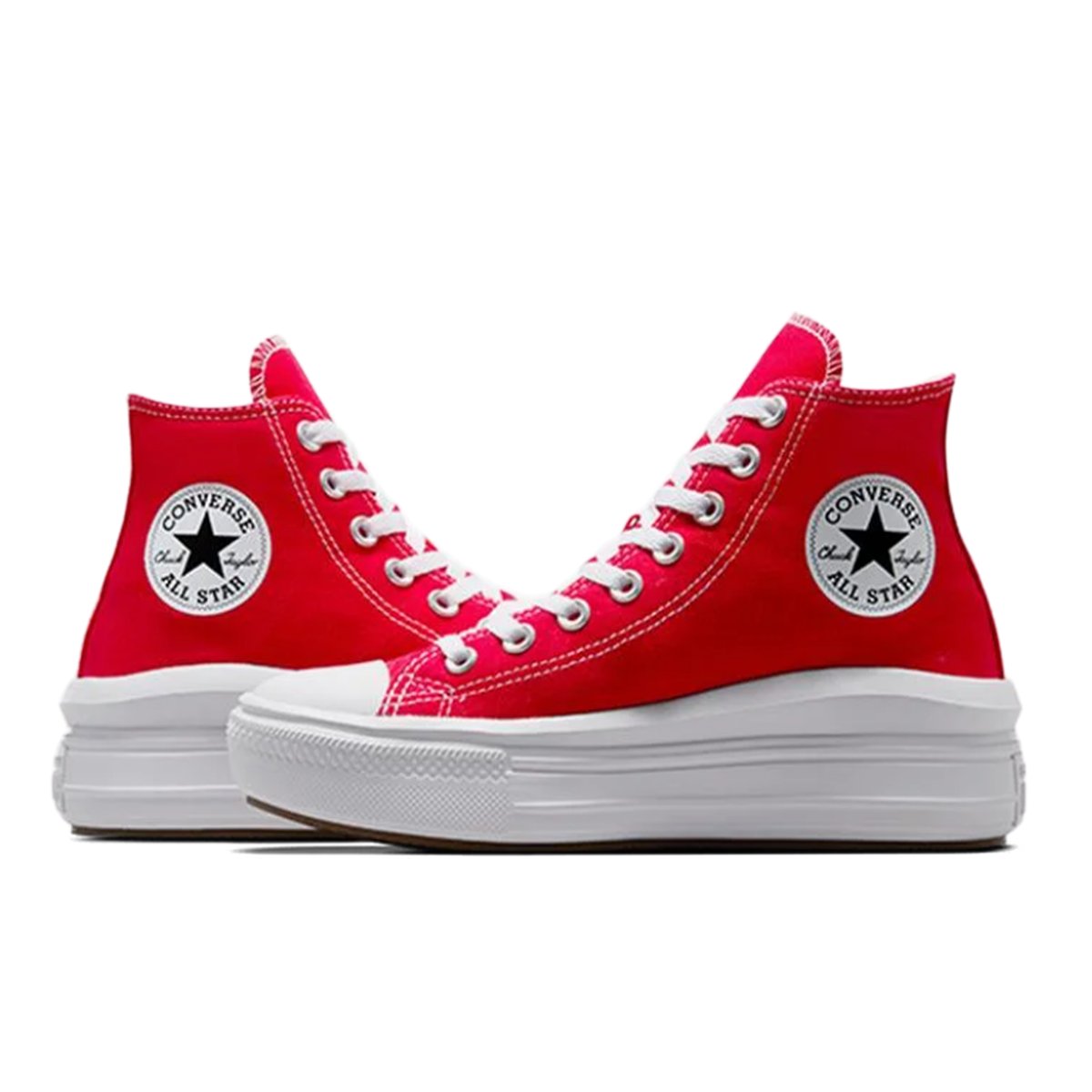 CONVERSE-Ctasmove-tg-Baskets montantes - Talon plat - Rouge