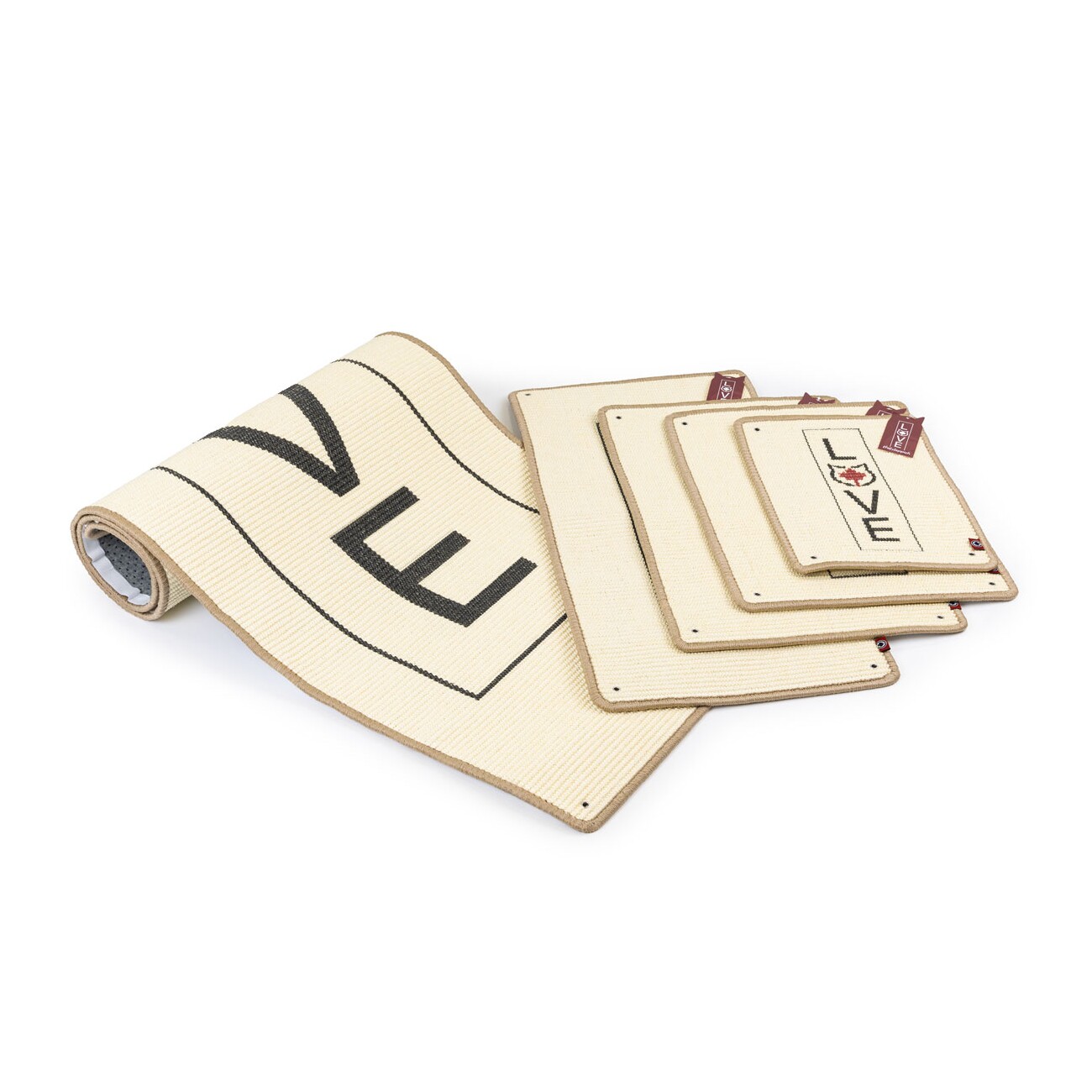 Canadian Cat Company Kratzteppich 40x60cm mit Wandbefestigung beige