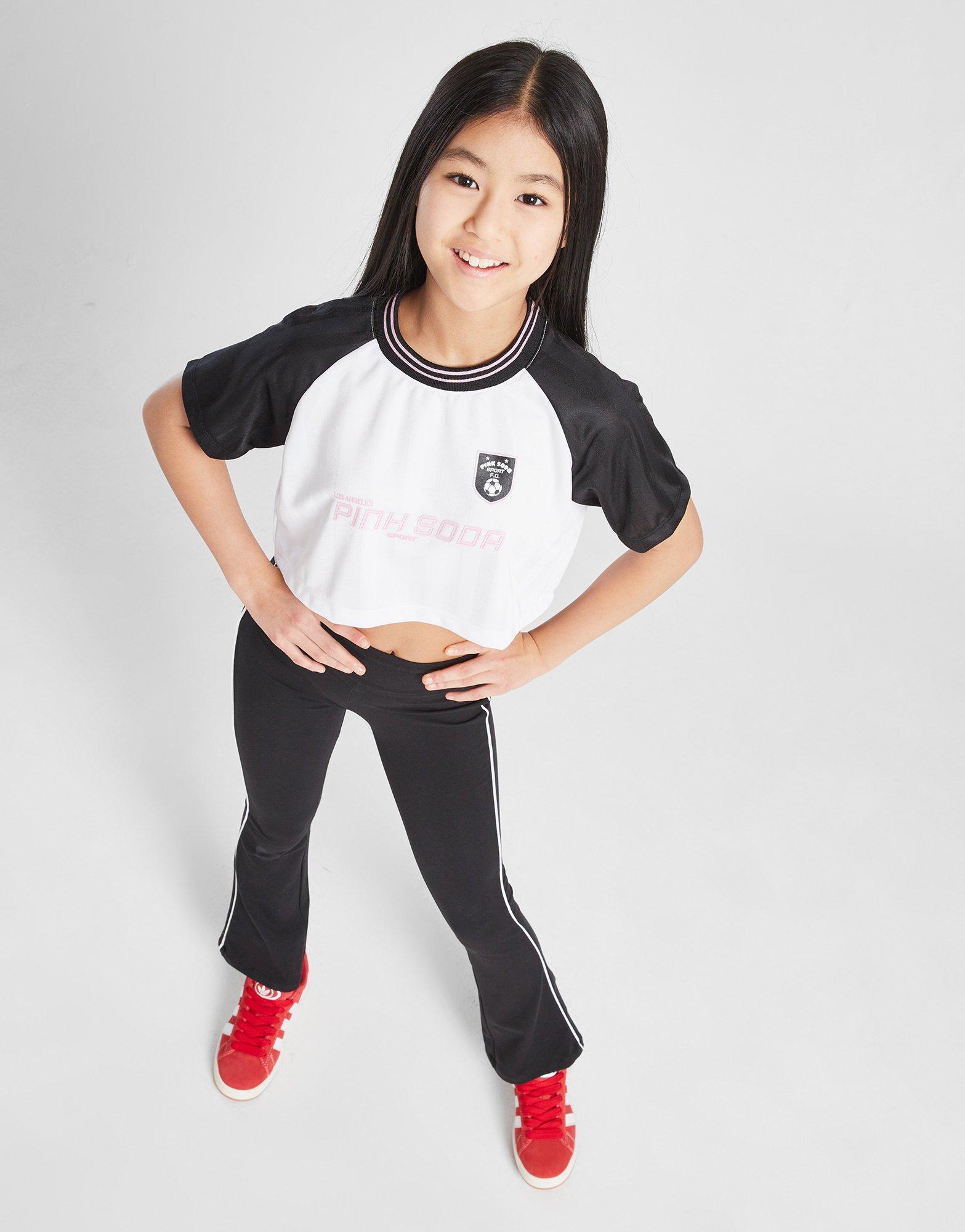 Pink Soda Sport T-shirt Match Cropped Junior