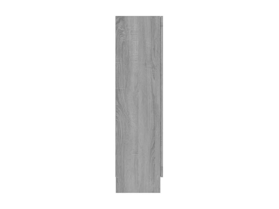Armoire à vitrine Sonoma gris 82,5x30,5x115cm Bois d'ingénierie