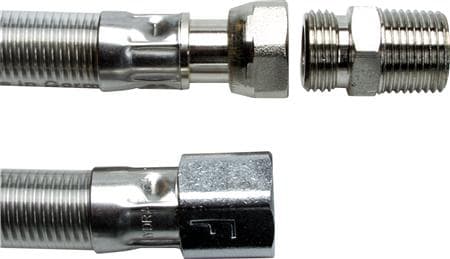 Csslr Plus gasslange 1200mm ½x½ BELAGT MED HVID PLAST