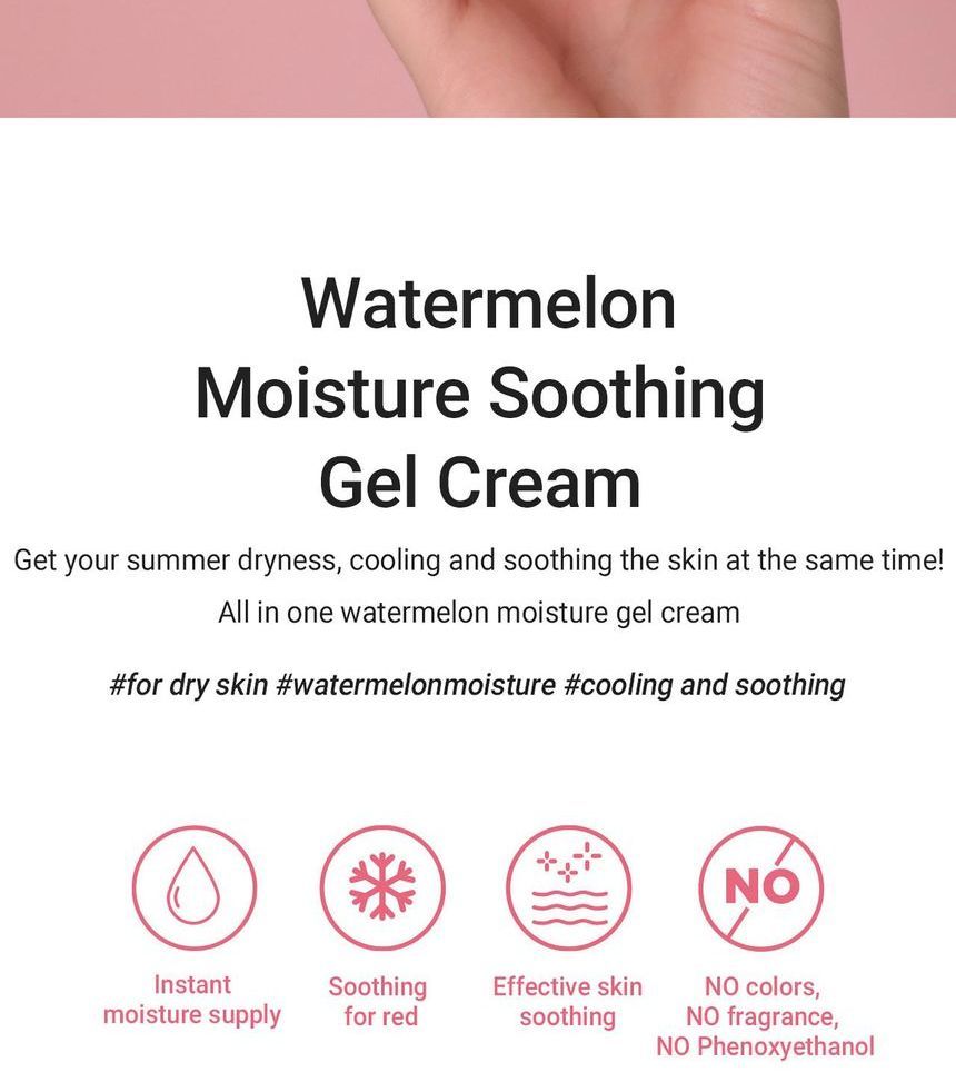 heimish - Watermeloen vochtinbrengende verzachtende gelcrème