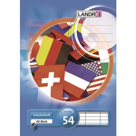 Landré Vokabelheft A5, 40 Blatt Dreispaltig