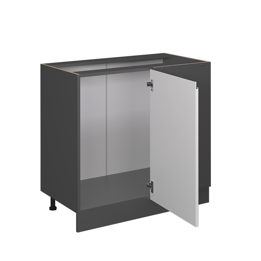 Vicco Eckunterschrank Küchenschrank Küchenmöbel R-Line J-Shape Anthrazit Weiß 86 cm modern