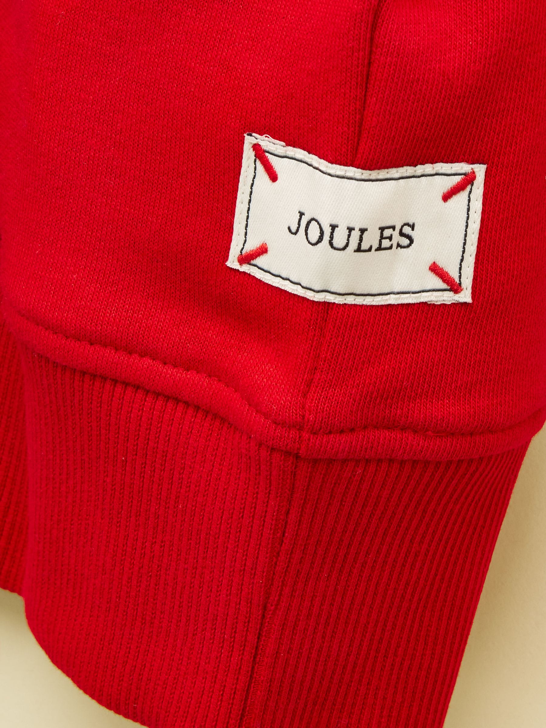 Rood - Joules Kids' Sundaze Slogan Crew Neck Sweatshirt