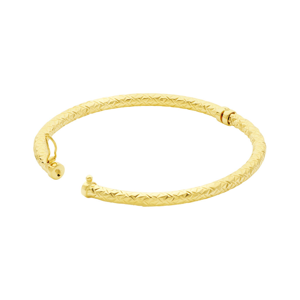 Bracelet Jonc Shiny Diamante Or Jaune
