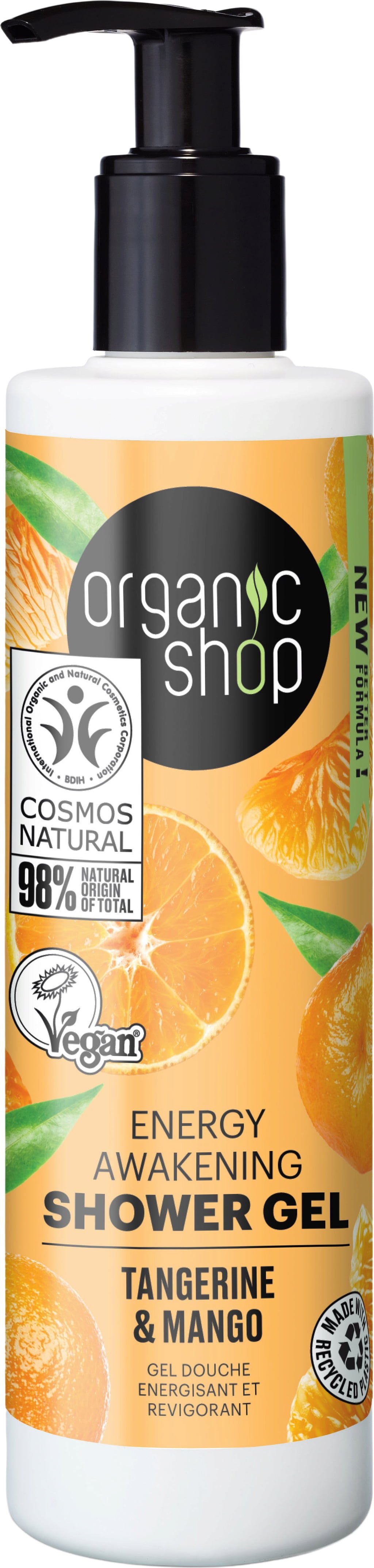 Organic Shop  Energy Awakening Shower Gel Tangerine & Mango, 280 ml