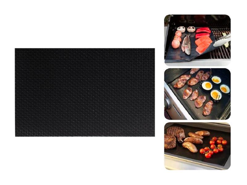 STRUCT Grillmatte Schwarz, 2 Stück Sorgt beim Grillieren für gleichmässige Verteilung der Hitze