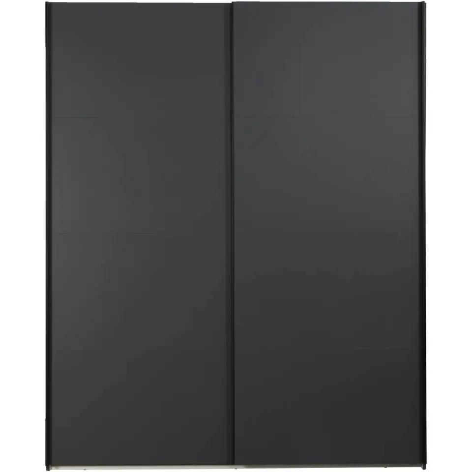 Schuifdeurkast Bergamo - antraciet - 221x178,5x66,6 cm