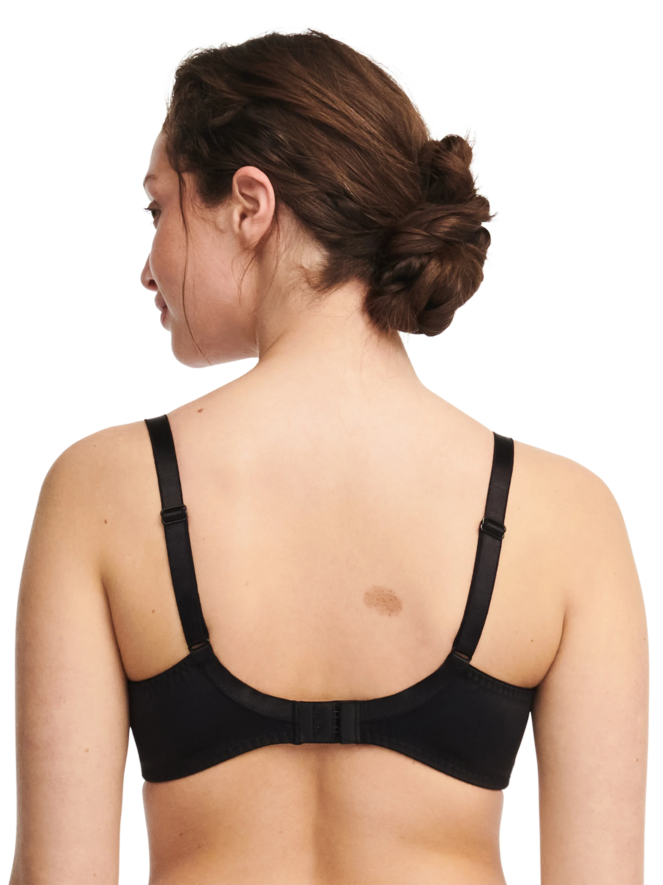 EVERY CURVE - Soutien-gorge sans armature maintien broderie florale | Noir