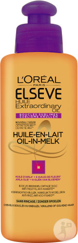 L'Oréal Paris Elsève Huile Extraordinaire Boucles Sublimes Huile-En-Lait Soin Sans Rinçage 200ml