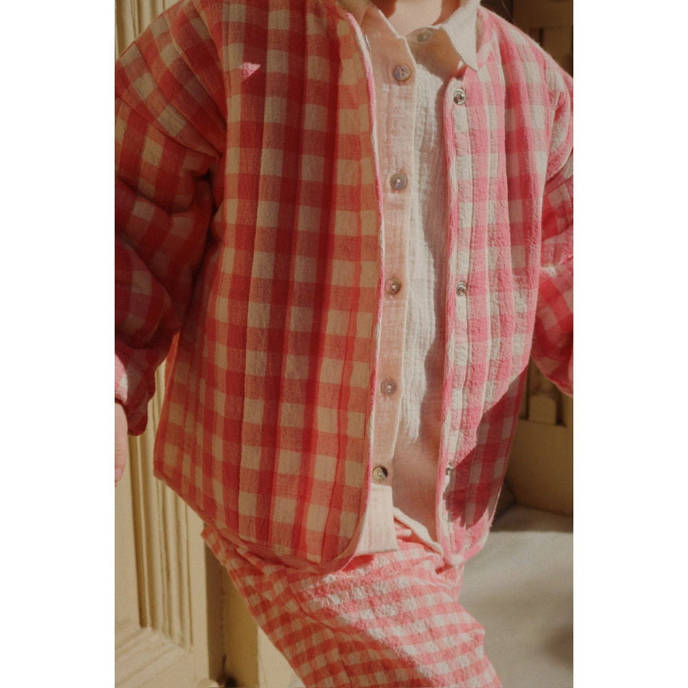 Køb Konges Sløjd Peach Blossom Check RHW X KS Bella Bukser GOTS