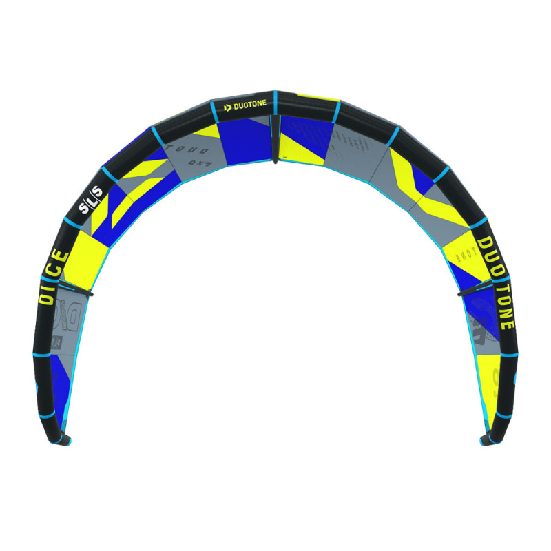 AILE DE KITESURF DUOTONE DICE SLS 2024 LIME/DARK GREY