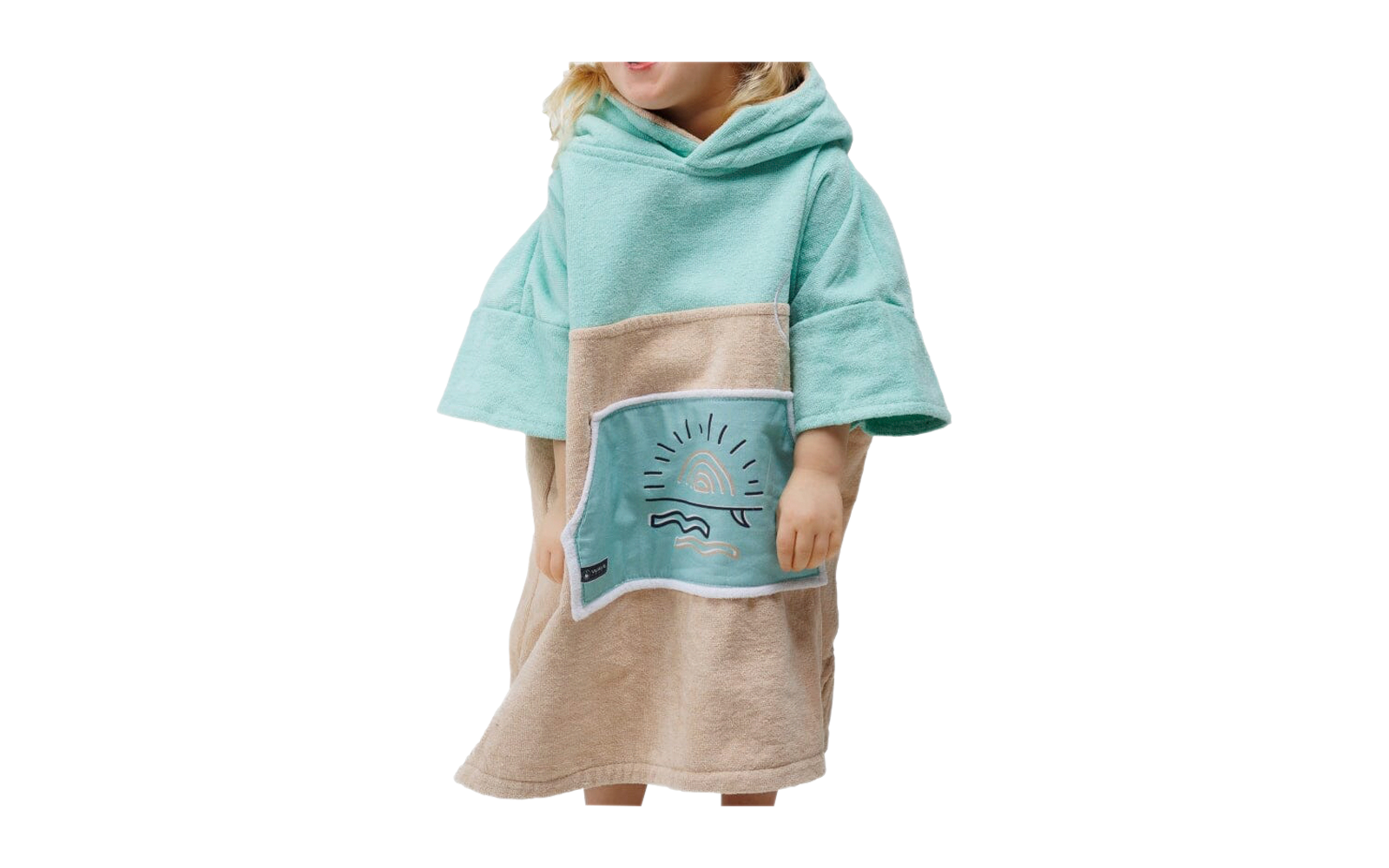 Wave Hawaii Dropsi Baumwolle Velours Kinder Ponchini