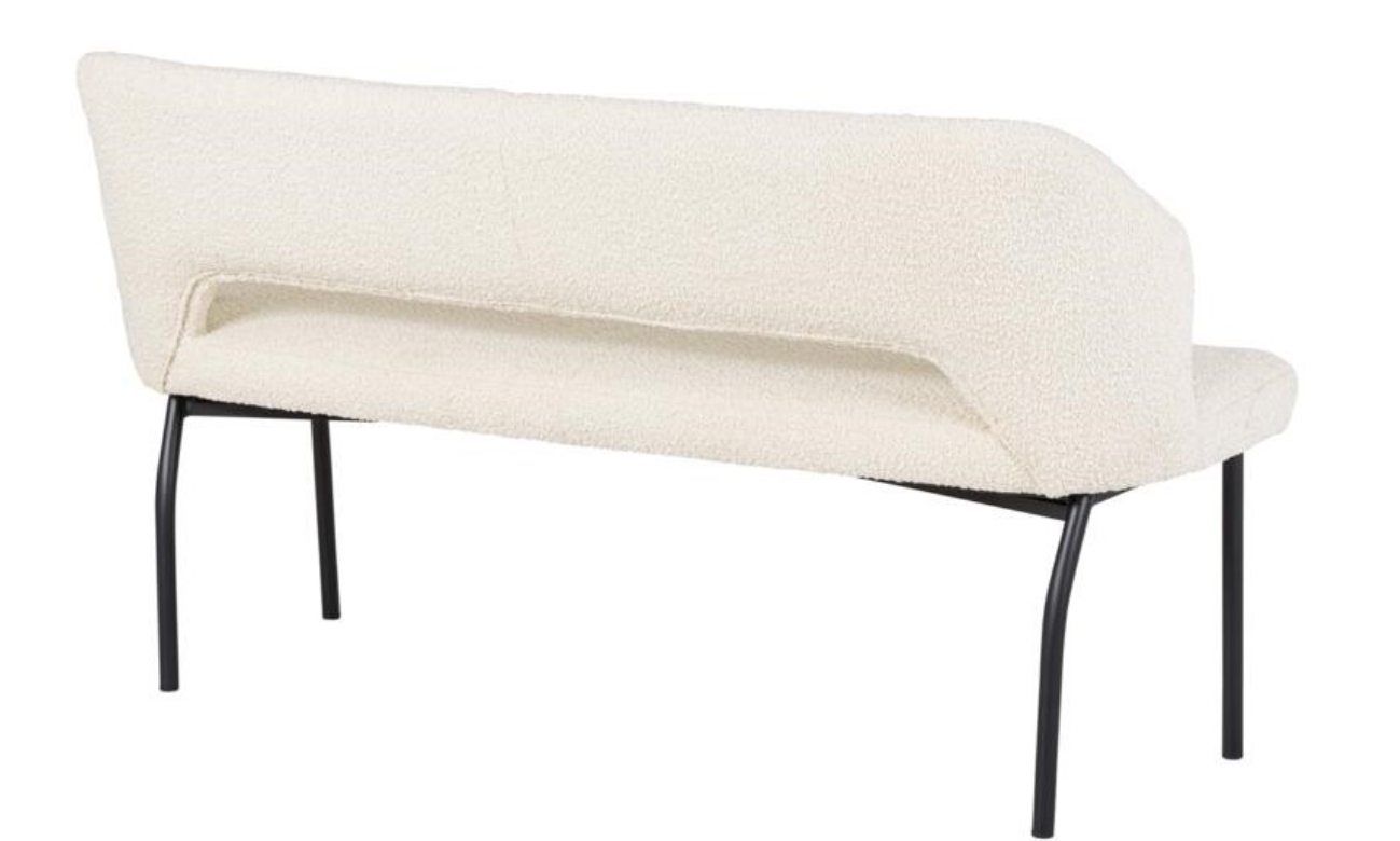 Eetbank Bo naturel bouclé 150cm