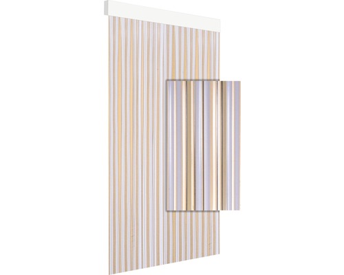Deurgordijn Art.16 transparant-wit 90x210 cm