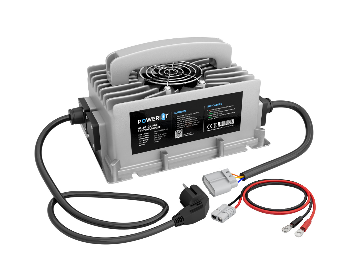 Powerlit PWLC4810 10A LiFePO4 acculader - 48 volt
