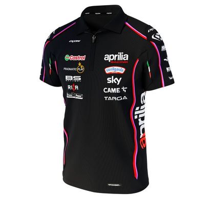 Polo Ixon APRILIA 25 - Noir / Rouge