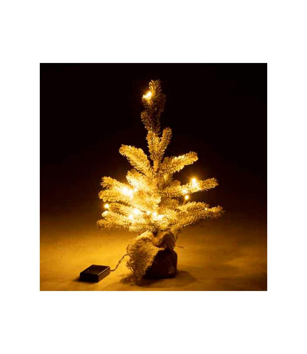 Paris Prix - Sapin De Noël Déco Led enneigé 50cm Vert