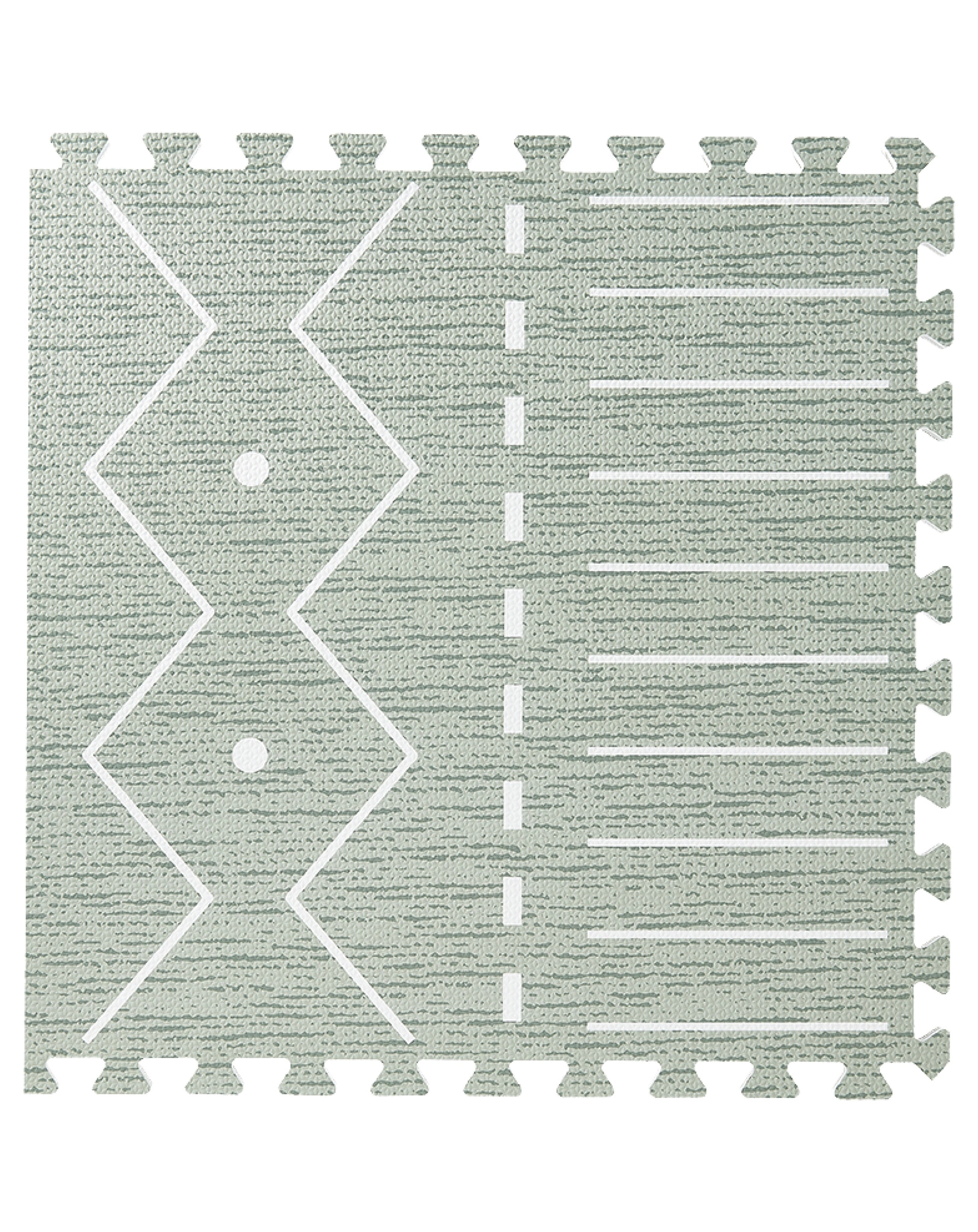Puzzle-Spielmatte BERBER (120x180cm) in moss