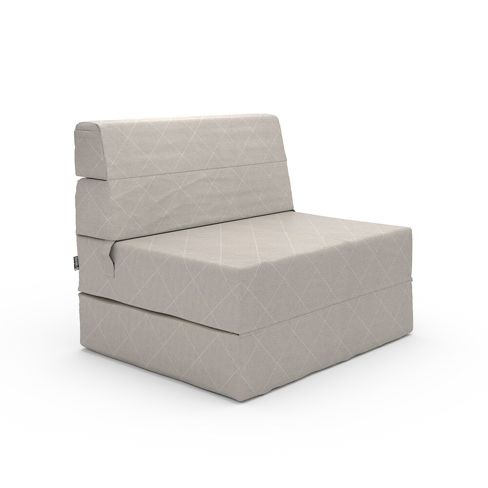 Vicco Sofa Lima Beige 100 cm mit Schlaffunktion