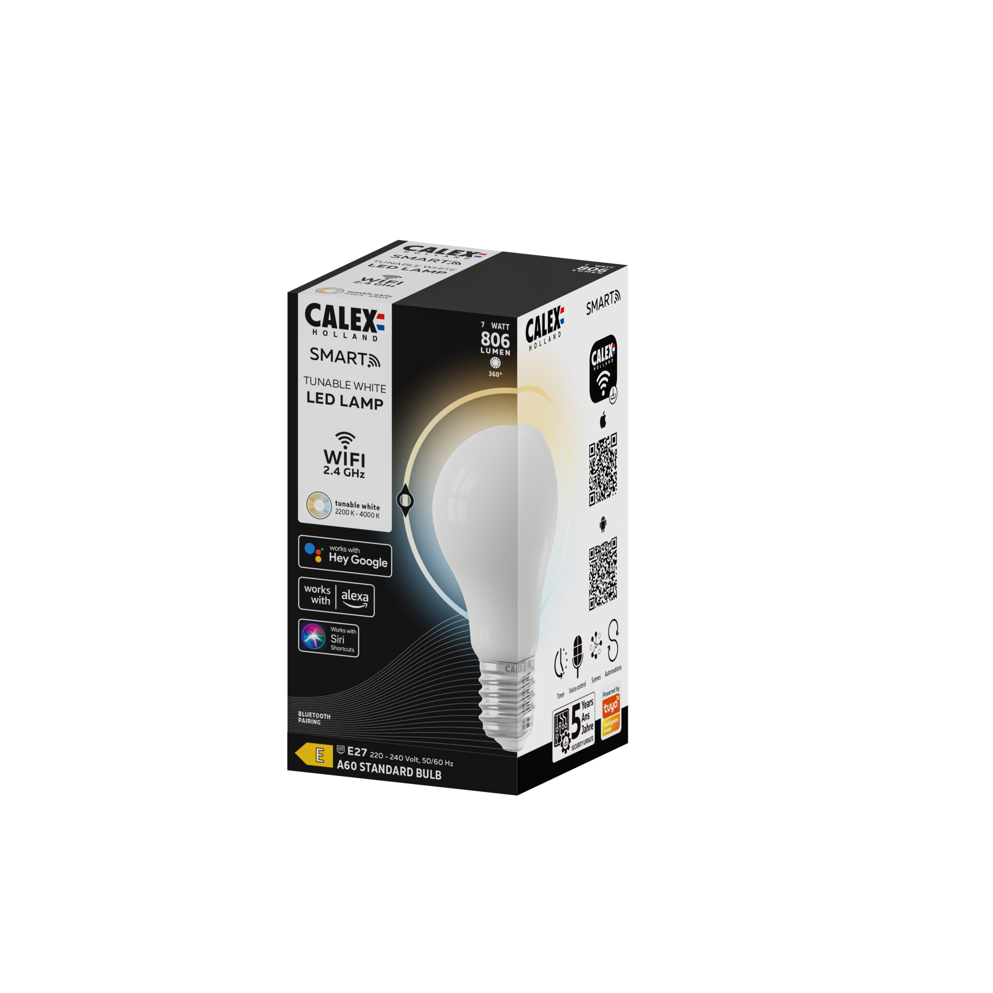 Calex E27 7Watt Smart Home Softline Wifi 2200 - 4000K