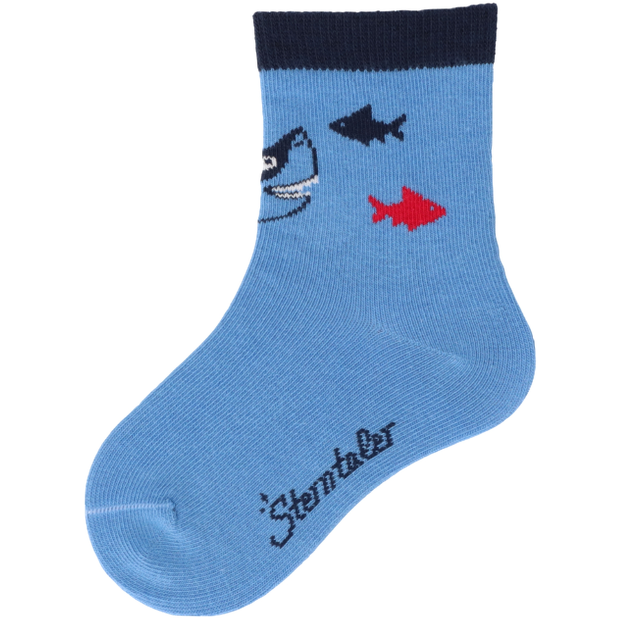 Sterntaler Socken 3er-Pack Fische samtblau