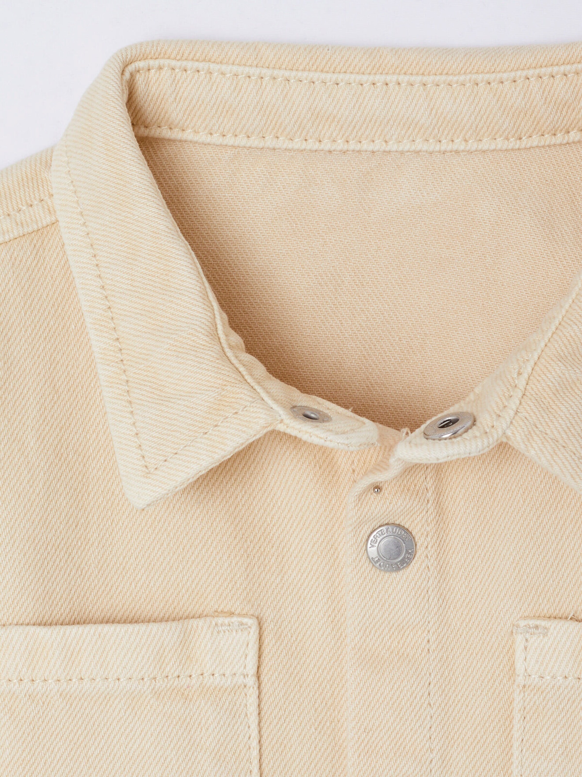 Vertbaudet Baby Overshirt mit Druckknöpfen sandfarben