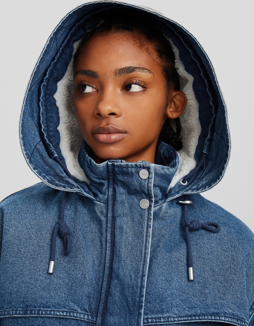 parka curta de ganga