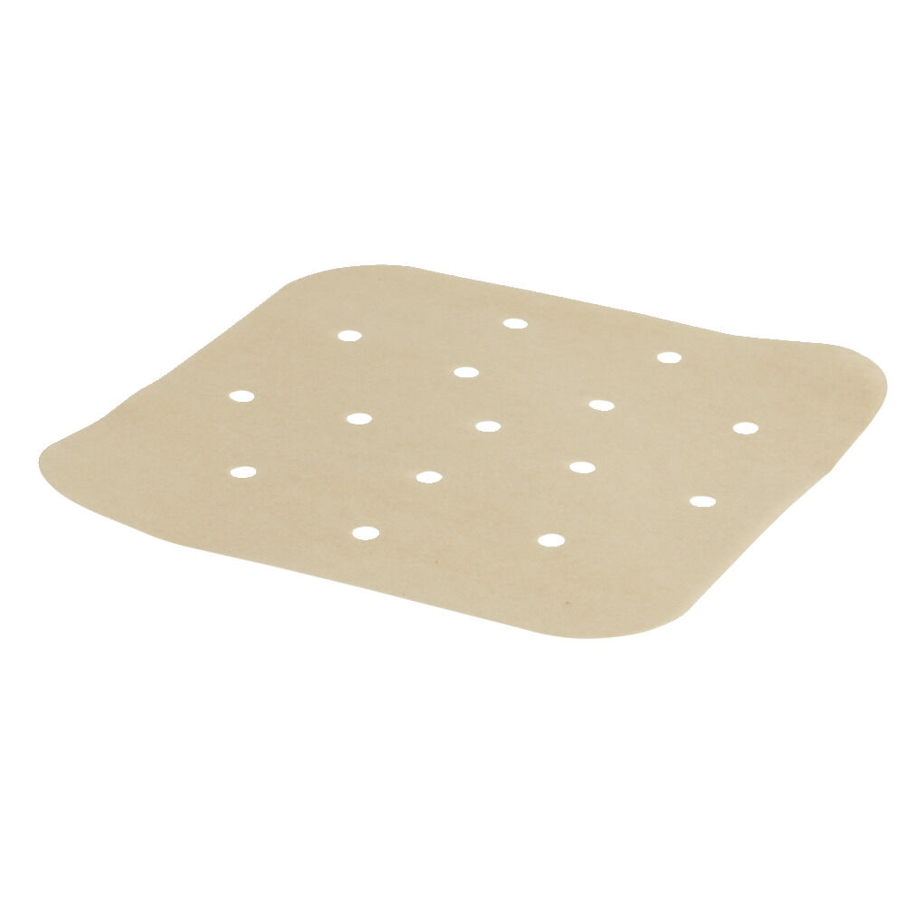 Papier cuisson perforé pour friteuse sans huile 25 feuilles 19x19cm