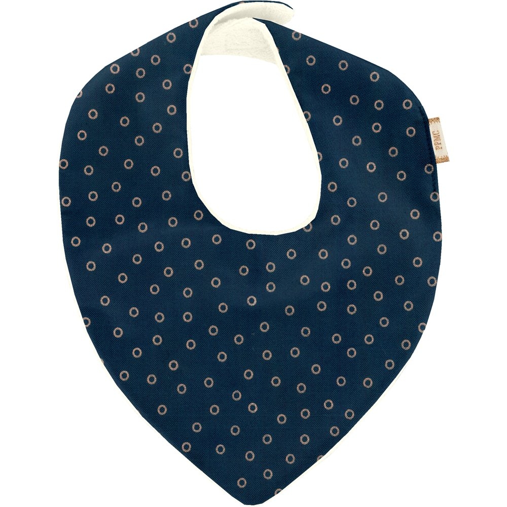 Bavoir Bandana Bulle Bronze Marine