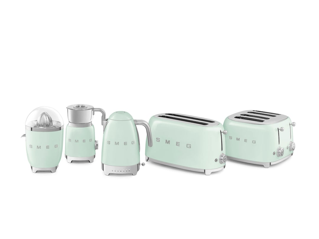 SMEG Toaster 4-Schlitz Retro Pastellgrün