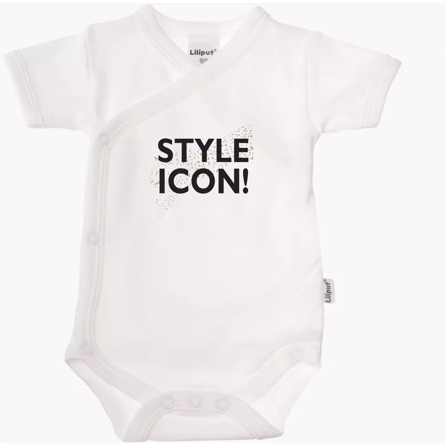 Liliput Kurzarm-Wickelbody 2er Pack Rock Baby weiß