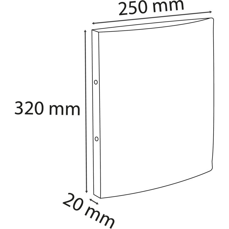 Classeur à levier plastifié Exacompta Opak A4 - Dos 2 cm couleurs assorties