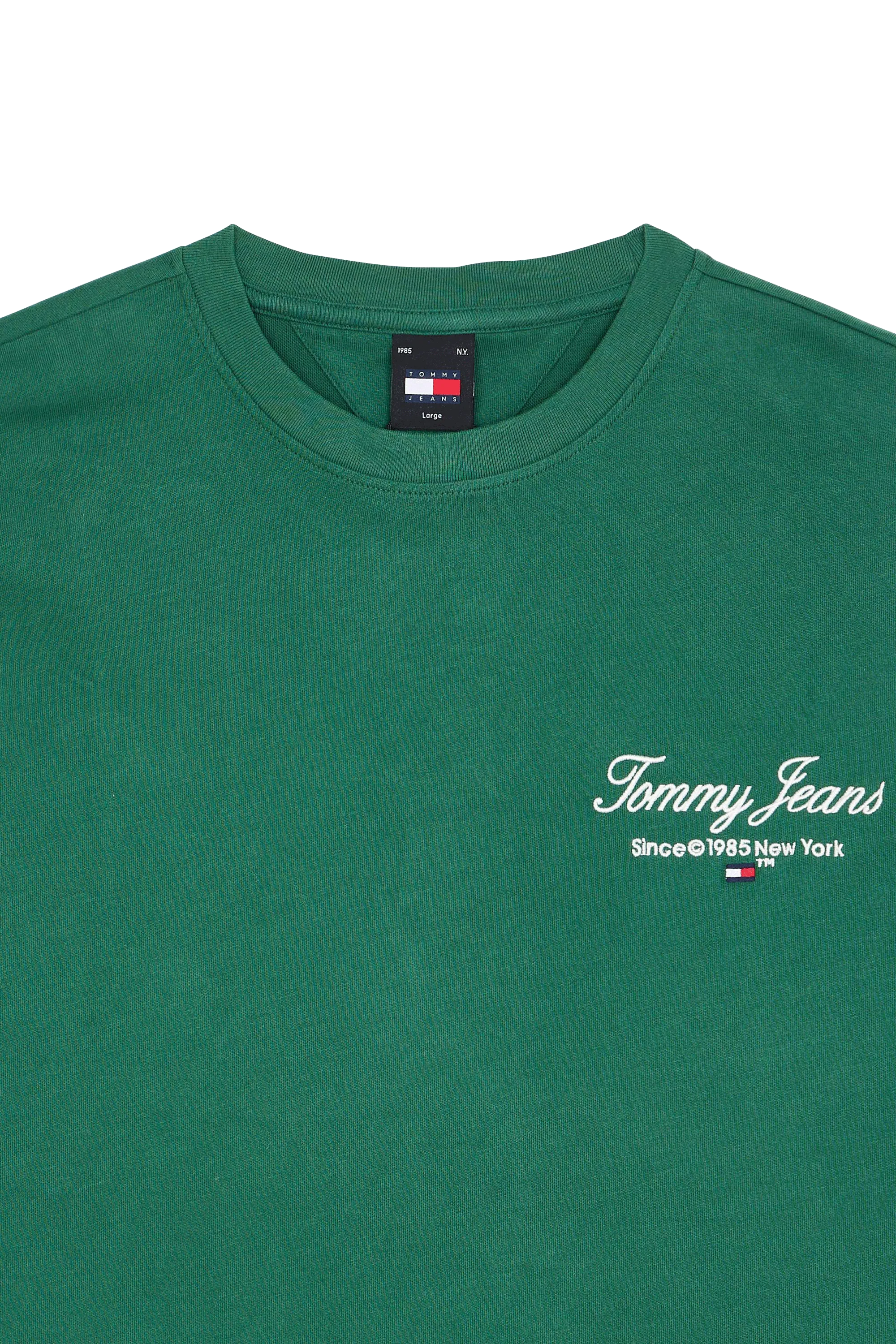 TOMMY JEANS T-shirt TJM OVZ TJ SERIF LUX Vert