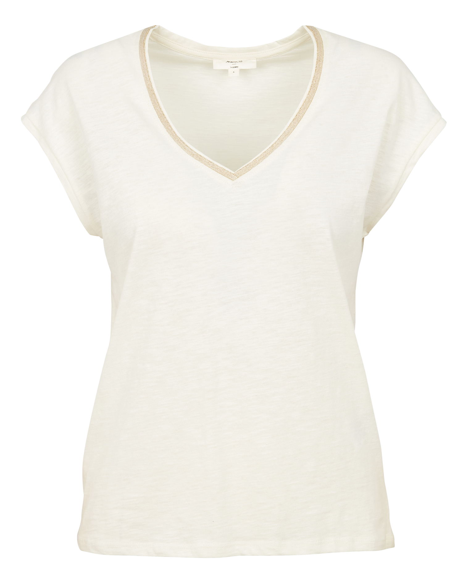 DOLCE - Tee-shirt col V en coton | Beige