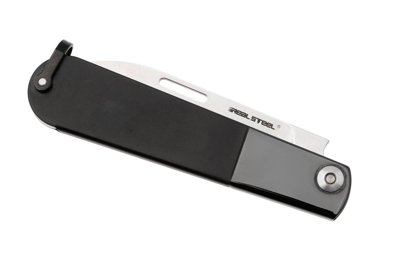 Real Steel Barlow RB-3 8341B, Satin 12C27, Black Stainless Steel zakmes