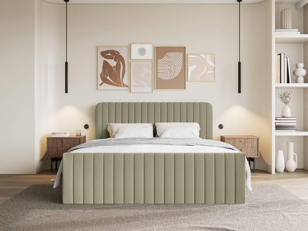 NADUVI Collection Boxspring Adrien chenille met opbergvak 200x200