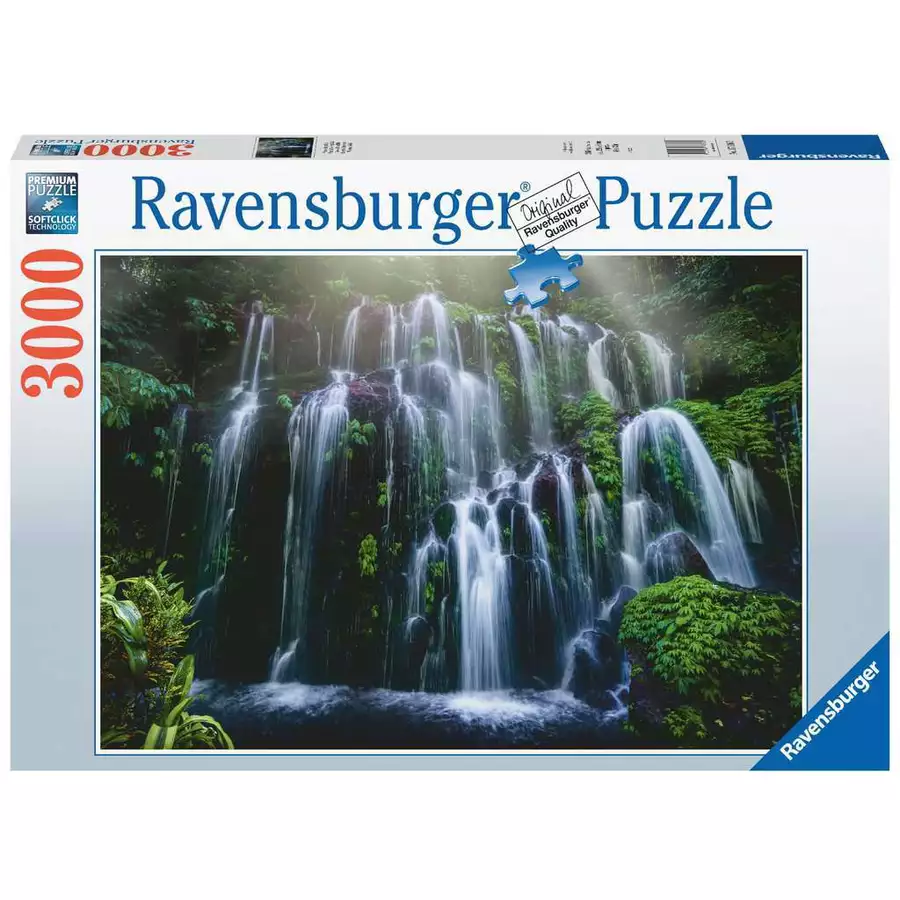 Ravensburger Wasserfall auf Bali bunt