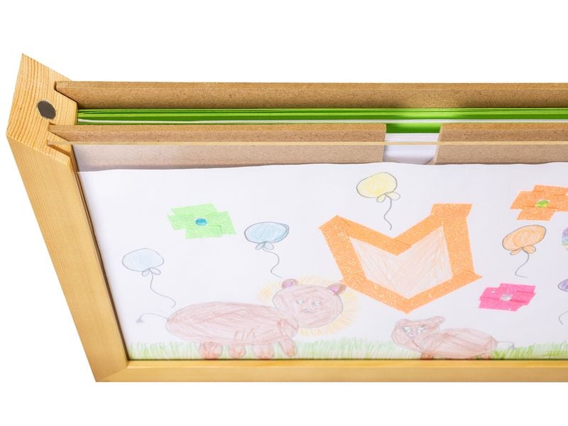 COCON Bilderrahmen für Kinderzeichnungen 35 x 26 x 5 cm, Na Kunstrahmen für Kinderzeichnungen