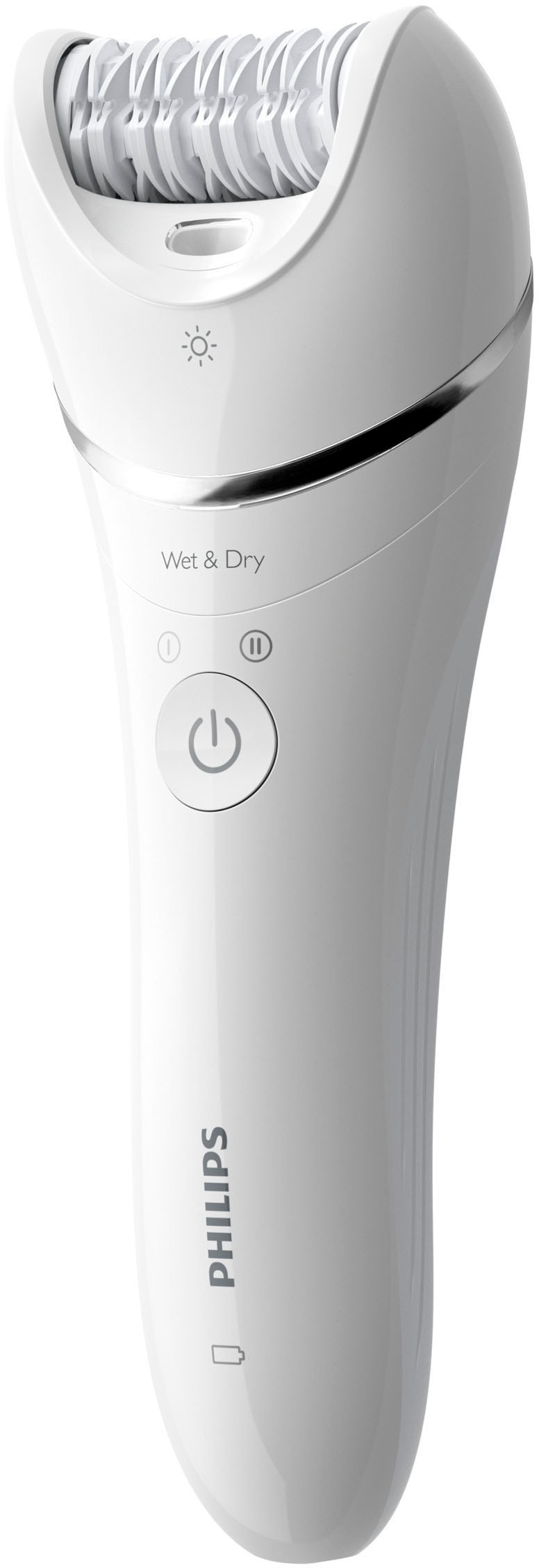Philips Epilierer »Satinelle Advanced Series 8000 BRE700/00« 2 Stk. Aufsätze Nass- und Trockenepilierer, mit 2 Geschwindigkeitsstufen