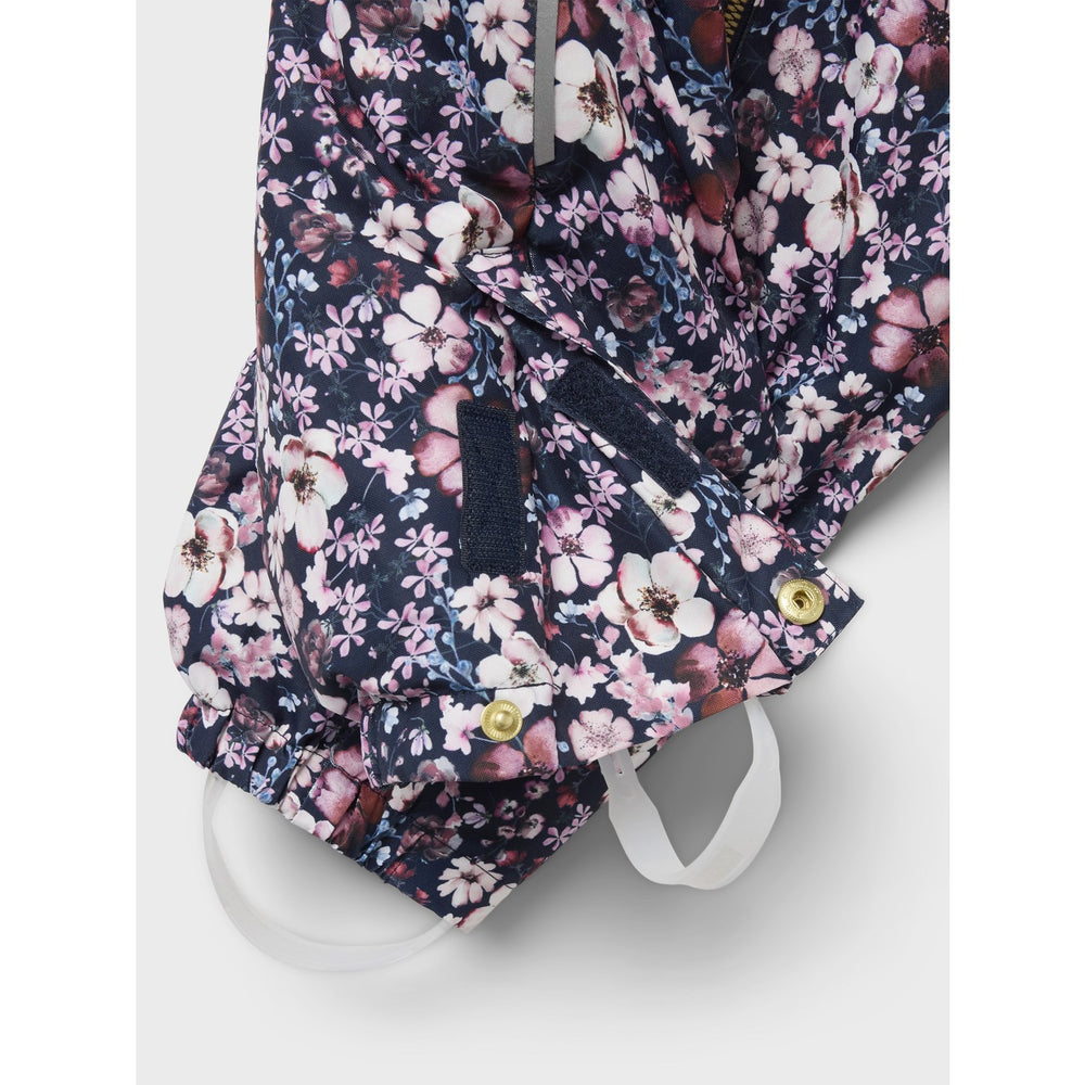 Køb Name It Dark Sapphire Flower Snow10 Flyverdragt AOP Fo Noos
