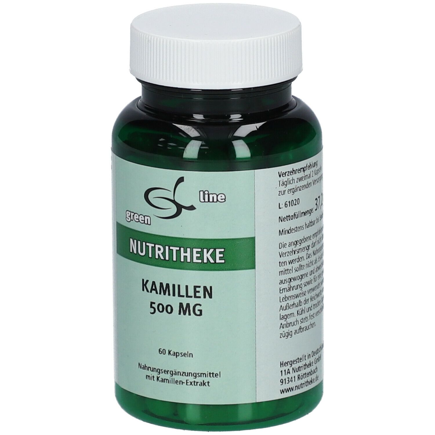 green line NUTRITHEKE KAMILLEN 500 mg