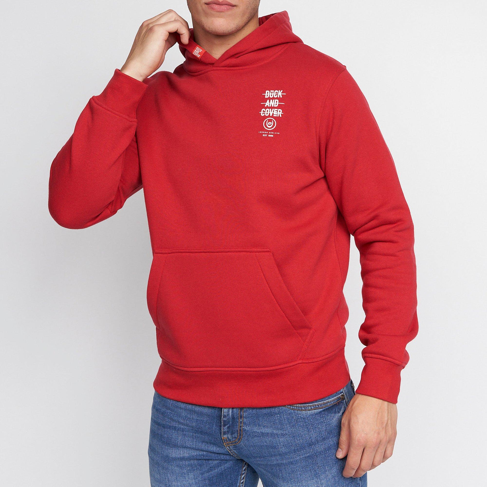 Duck and Cover DC Graphic Hoodie Mens