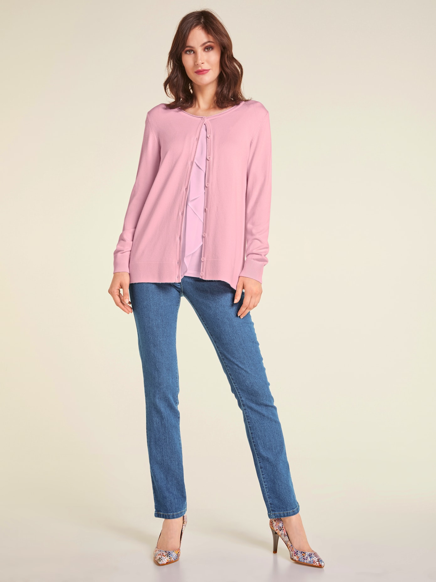 Jeans effet ventre plat coupe skinny tendance